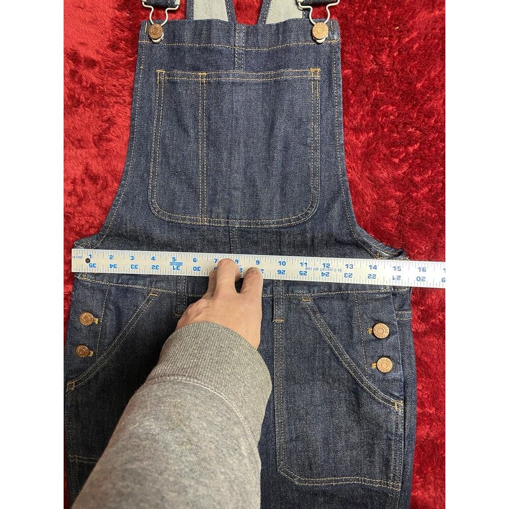 Madewell Overall Medium Flea Market Flare Denim in Dark Washed indigo Baggy Y2K - Picture 8 of 13